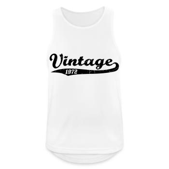 Vintage 1972 - Débardeur respirant Homme - blanc - Devant - Nick (188cm)