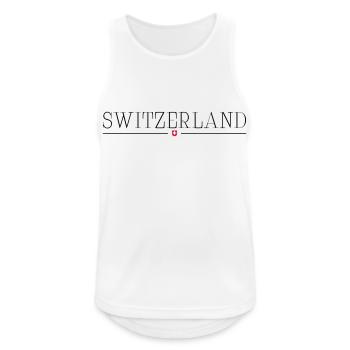 Schweiz Switzerland - Men's Breathable Tank Top - white - Front - Nick (188cm)