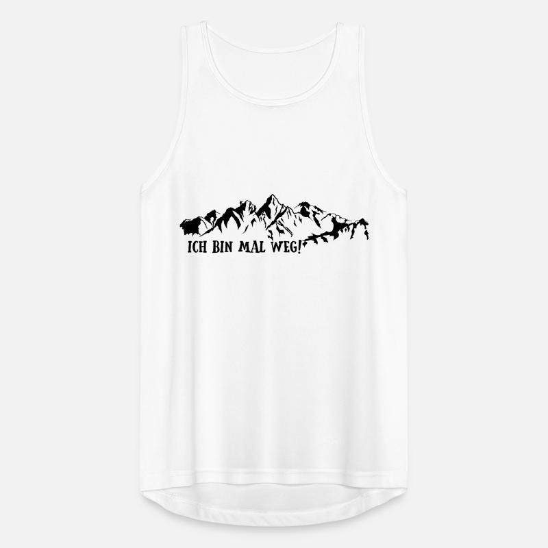 ich bin mal weg Männer Tank Top atmungsaktiv