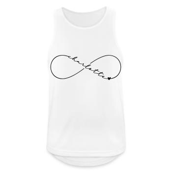 Charlotte Name Infinity Symbol - Men's Breathable Tank Top - white - Front - Nick (188cm)