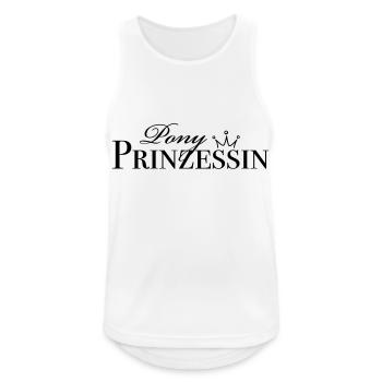 Pony Prinzessin - Männer Tank Top atmungsaktiv - Weiß - Vorne - Nick (188cm)