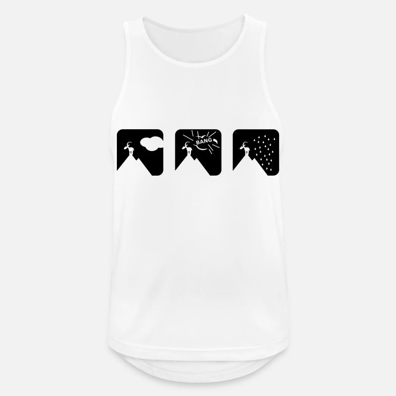 whyitrains1 - Männer Tank Top atmungsaktiv - Weiß