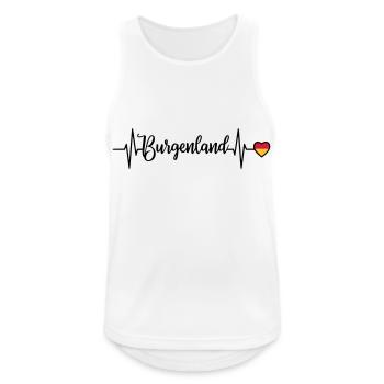 Burgenland Pulse Heart Line - Débardeur respirant Homme - blanc - Devant - Nick (188cm)