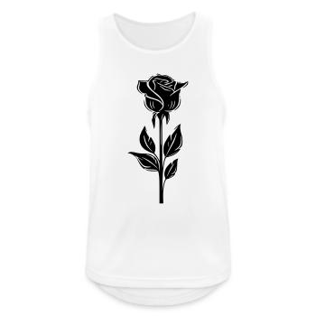 minimalistisch einfarbig rosa - Männer Tank Top atmungsaktiv - Weiß - Vorne - Nick (188cm)