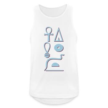 Hieroglyphs - life as ever - Men's Breathable Tank Top - white - Front - Nick (188cm)
