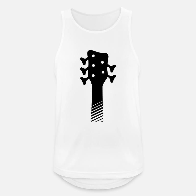 5-string W-style bass guitar - Männer Tank Top atmungsaktiv - Weiß