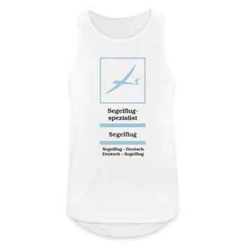 Gliding specialist - Men's Breathable Tank Top - white - Front - Nick (188cm)