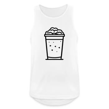 milkshake - Men's Breathable Tank Top - white - Front - Nick (188cm)