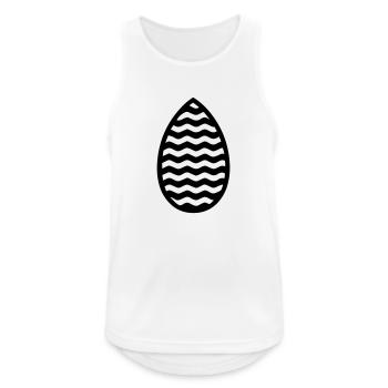Easter egg - Men's Breathable Tank Top - white - Front - Nick (188cm)