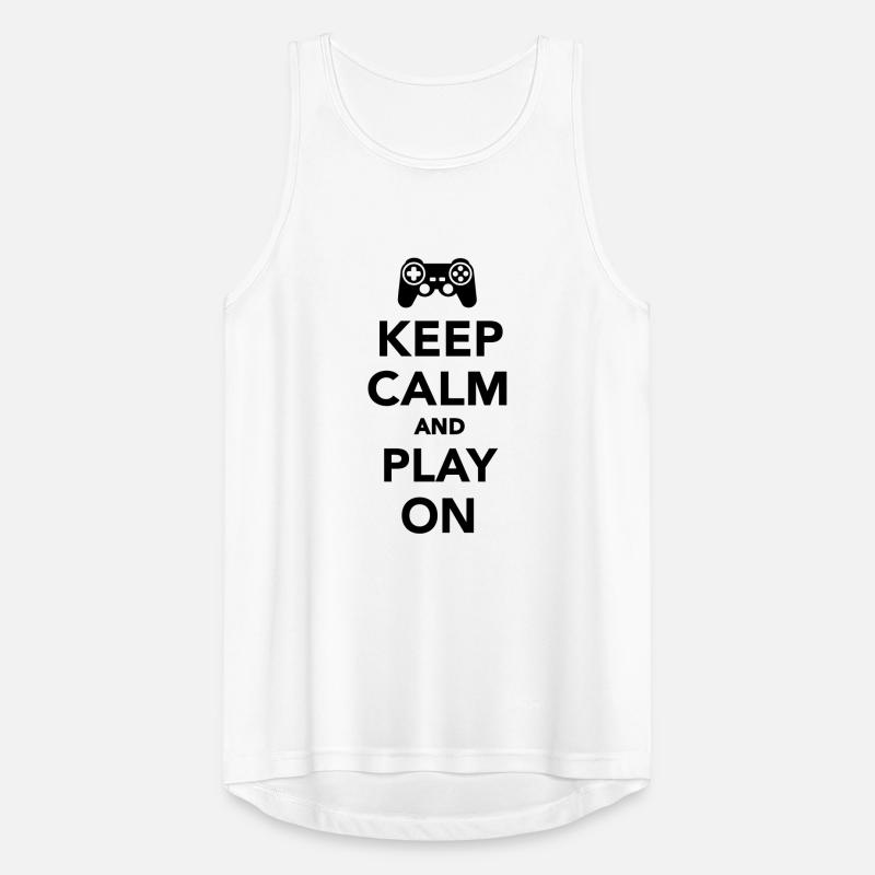 Keep calm and play on Men's Breathable Tank Top