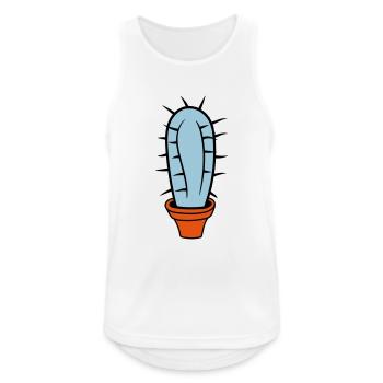 Small Cactus Spines Desert Cacti Flower Pot - Men's Breathable Tank Top - white - Front - Nick (188cm)