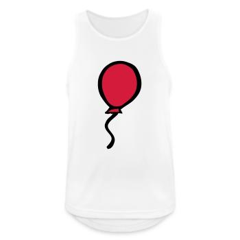 Roter Luftballon - Männer Tank Top atmungsaktiv - Weiß - Vorne - Nick (188cm)