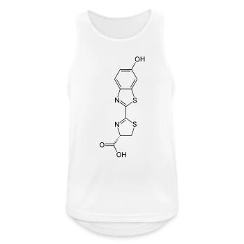 Leuchtend / Glow in the dark firefly luciferin - Männer Tank Top atmungsaktiv - Weiß - Vorne - Nick (188cm)