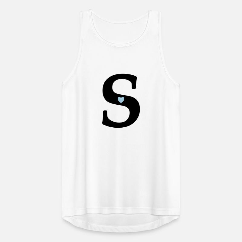 Lettre S Lettre initiale Débardeur respirant Homme