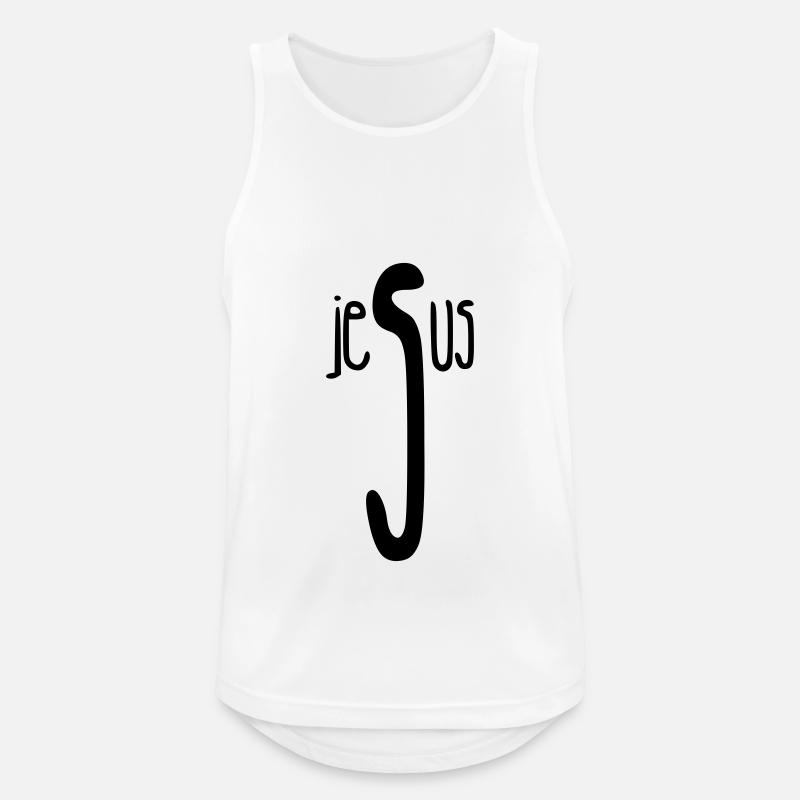 Jesus / Christianity / Catholic - Men's Breathable Tank Top - white