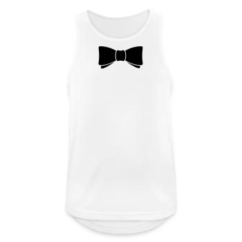 Bow tie (B, 1c) - Men's Breathable Tank Top - white - Front - Nick (188cm)
