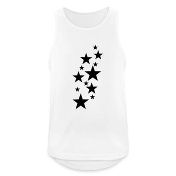 Weihnachtssterne Sterne Sternschnuppe - Männer Tank Top atmungsaktiv - Weiß - Vorne - Nick (188cm)