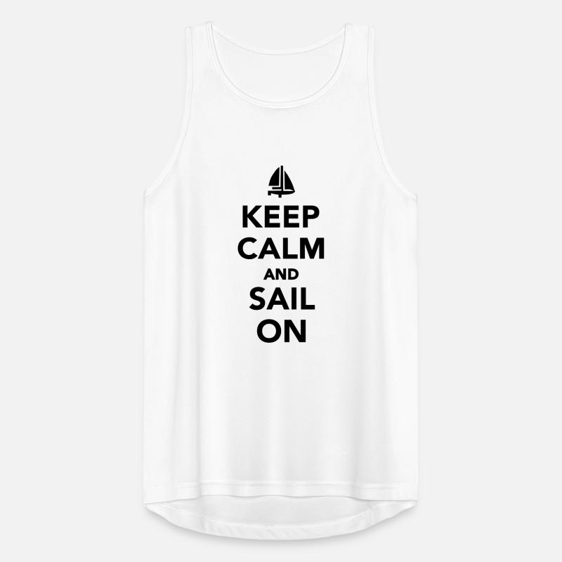 Keep calm and sail on Débardeur respirant Homme