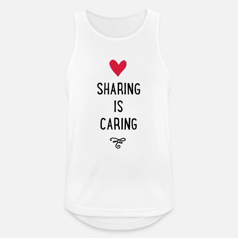 sharing - Männer Tank Top atmungsaktiv - Weiß
