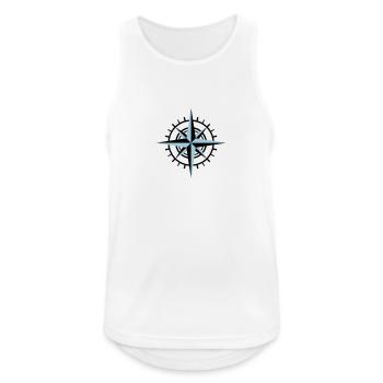 Compass - Men's Breathable Tank Top - white - Front - Nick (188cm)