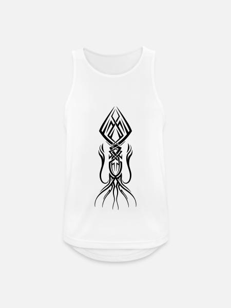 Rochen Tribal Tattoo - Männer Tank Top atmungsaktiv - Weiß