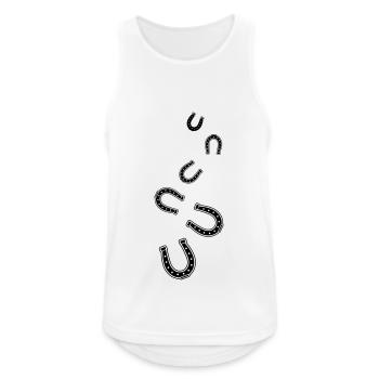 Horseshoe Symbol - Men's Breathable Tank Top - white - Front - Nick (188cm)