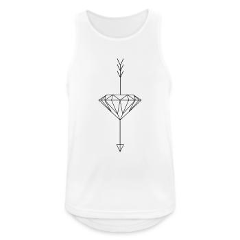 diamond - Men's Breathable Tank Top - white - Front - Nick (188cm)