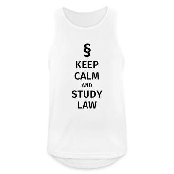 keep calm and study law - Men's Breathable Tank Top - white - Front - Nick (188cm)