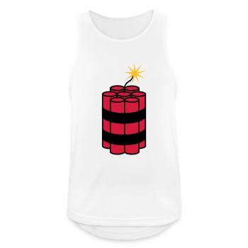 angezuendet tnt dynamit explodieren explosion spre - Männer Tank Top atmungsaktiv - Weiß - Vorne - Nick (188cm)
