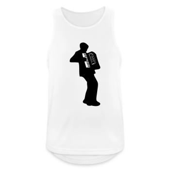 accordeon - Débardeur respirant Homme - blanc - Devant - Nick (188cm)