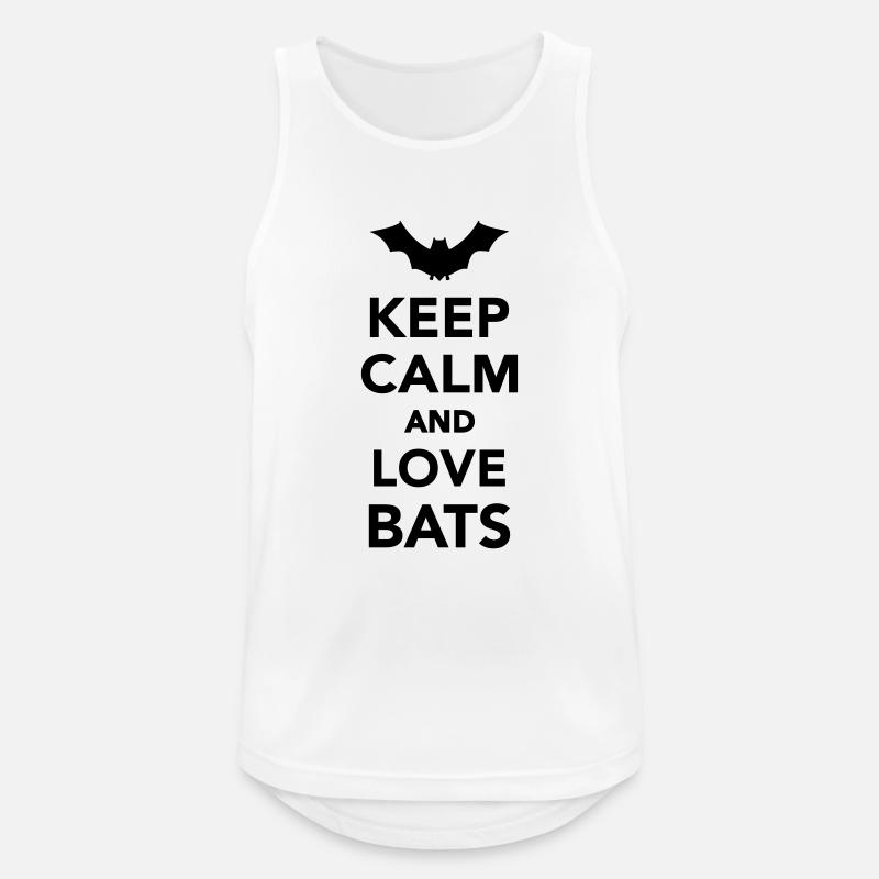 Fledermaus - Männer Tank Top atmungsaktiv - Weiß