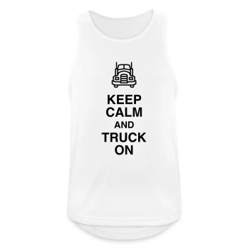 Routier / Chauffeur Poids-lourd / Camion / - Débardeur respirant Homme - blanc - Devant - Nick (188cm)