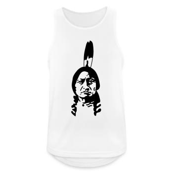 indianer_2 - Débardeur respirant Homme - blanc - Devant - Nick (188cm)