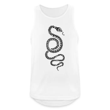 snake - Men's Breathable Tank Top - white - Front - Nick (188cm)