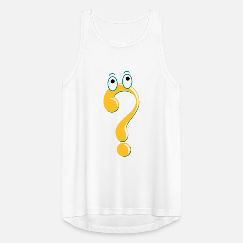 Fragezeichen Figur Symbol Idee Geschenk Comic Männer Tank Top atmungsaktiv