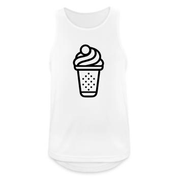 Sundae - Men's Breathable Tank Top - white - Front - Nick (188cm)