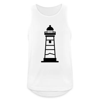 Lighthouse - Men's Breathable Tank Top - white - Front - Nick (188cm)