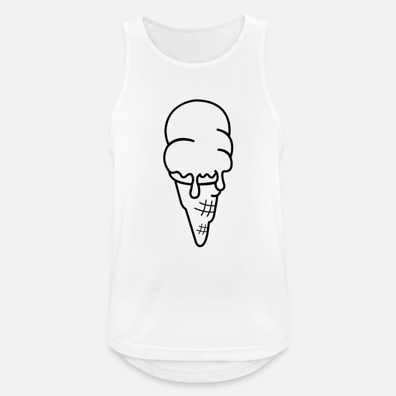 eis eiscreme - Männer Tank Top atmungsaktiv - Weiß