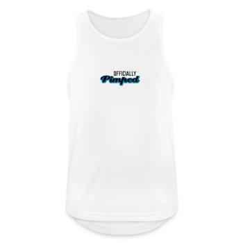 Officially Pimped | Pimp | Tuned | Tuning - Men's Breathable Tank Top - white - Front - Nick (188cm)