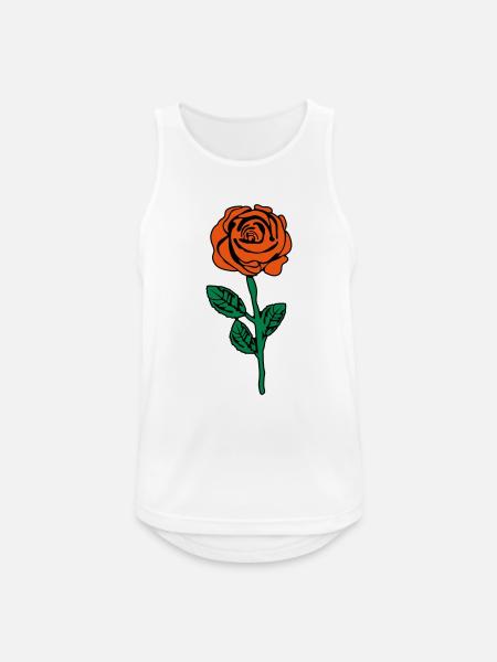 rose_design_002 - Men's Breathable Tank Top - white