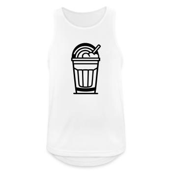 milkshake - Débardeur respirant Homme - blanc - Devant - Nick (188cm)