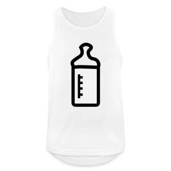 baby bottle - Débardeur respirant Homme - blanc - Devant - Nick (188cm)