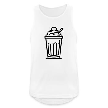 milkshake - Débardeur respirant Homme - blanc - Devant - Nick (188cm)