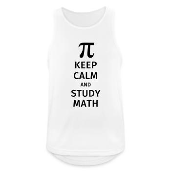 keep calm and study math - Men's Breathable Tank Top - white - Front - Nick (188cm)