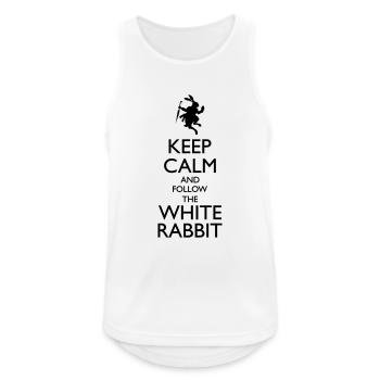 Follow The White Rabbit - Men's Breathable Tank Top - white - Front - Nick (188cm)