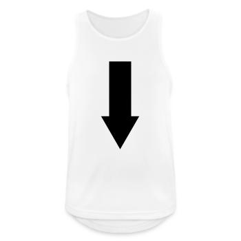 Down arrow - Men's Breathable Tank Top - white - Front - Nick (188cm)