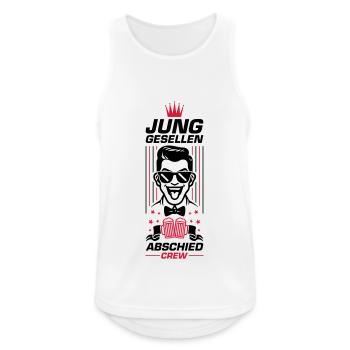 Junggesellen Abschied Crew - Männer Tank Top atmungsaktiv - Weiß - Vorne - Nick (188cm)