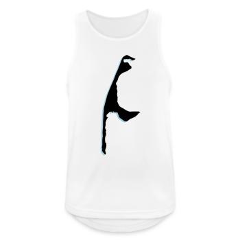 Sylt Silhouette - Débardeur respirant Homme - blanc - Devant - Nick (188cm)