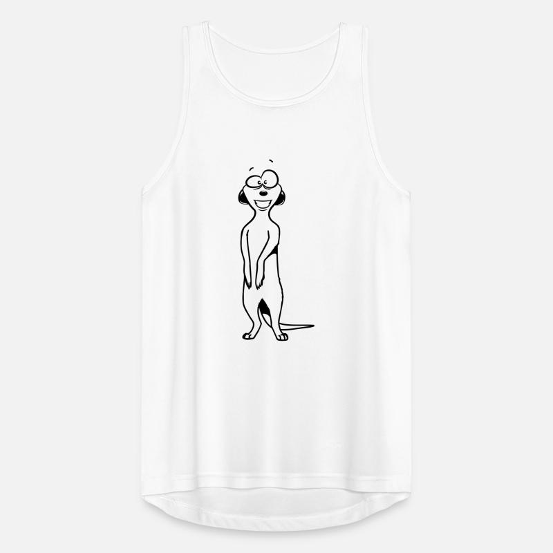 Erdmännchen süss witzig Männer Tank Top atmungsaktiv