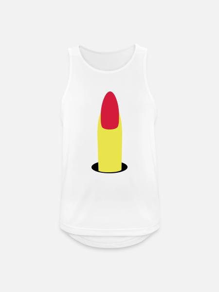 Forefinger - Men's Breathable Tank Top - white